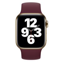 Apple Siliconen solobandje Apple Watch | 44/45/46/49 mm - Maat 11 - Plum