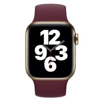 Apple Solobandje Apple Watch Series 1-9 / SE - 38/40/41 mm / Series 10 - 42 mm - Maat 1 - Plum