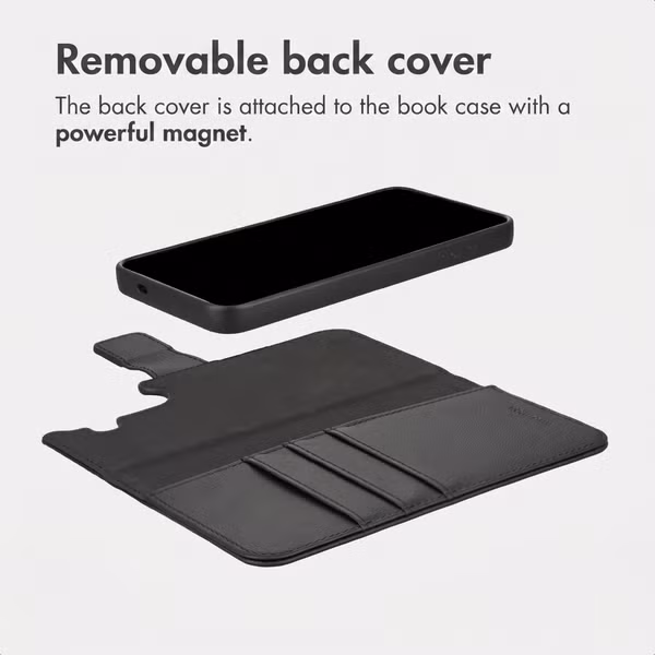 imoshion Uitneembare 2-in-1 Luxe Bookcase Samsung Galaxy S25 - Zwart
