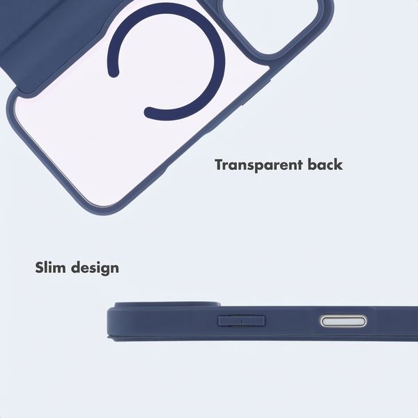 imoshion Transparent Bookcase with MagSafe Apple iPhone 17 Pro Max - Blue