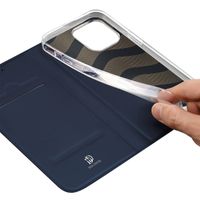 Dux Ducis Slim Softcase Bookcase Apple iPhone 15 Pro - Donkerblauw