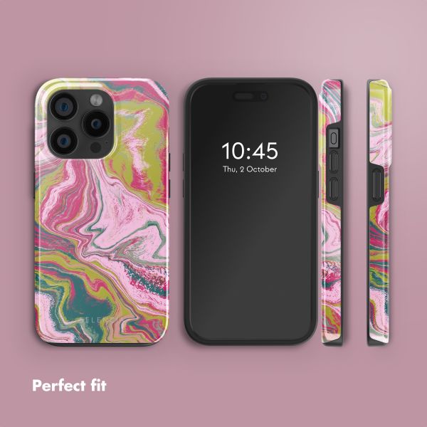 Selencia Vivid Back Cover with MagSafe Apple iPhone 15 Pro - Marble Pink