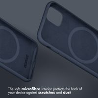 Accezz Liquid Silicone Back Cover with MagSafe Apple iPhone 16 Pro Max - Dark Blue