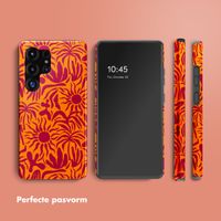 Selencia Vivid Tough Backcover Samsung Galaxy S25 Ultra - Tropical Vibes Apricot