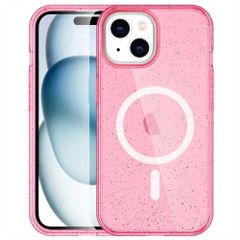 imoshion Sparkle Backcover met MagSafe Apple iPhone 15 - Glitter Roze