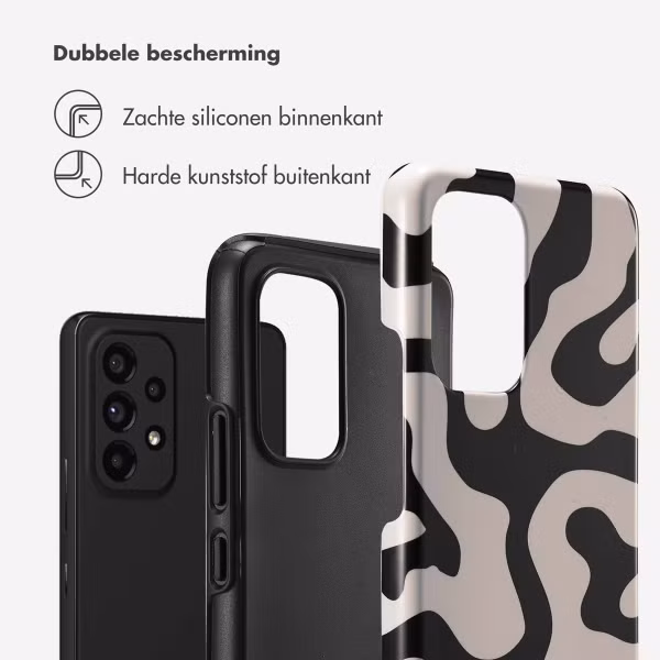 Selencia Vivid Backcover Samsung Galaxy A53 - Art Wave Black