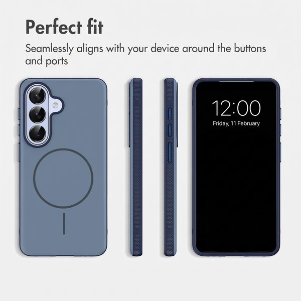 imoshion Colour Back Cover with Thin MagSafe Ring Samsung Galaxy S26 - Dark Blue