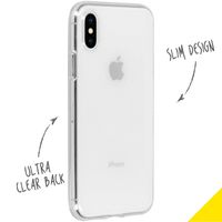 Accezz Clear Backcover Apple iPhone X / Xs - Transparant