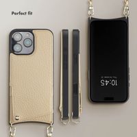 Selencia Nova Phone Case with Cord and Card Holder Apple iPhone 16 Pro Max - Beige