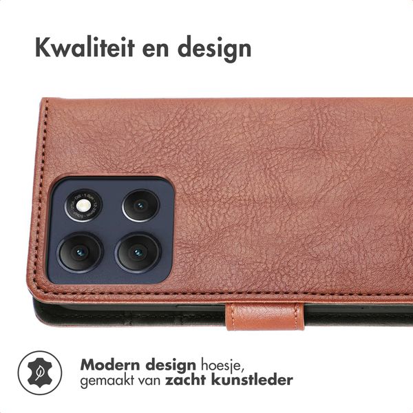 imoshion Luxe Bookcase Motorola Moto G56 - Bruin
