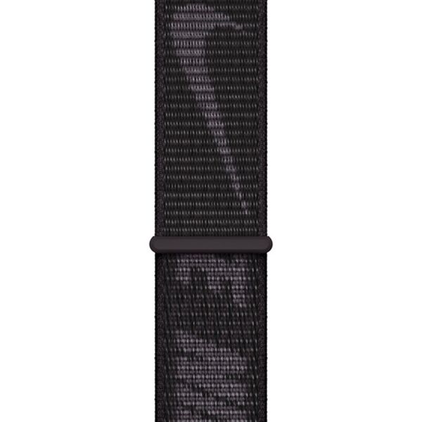 Apple Nike Sport Loop Band Apple Watch Series 1 t/m 11 / SE / Ultra (44/45/46/49 mm) - Zwart / Grijs