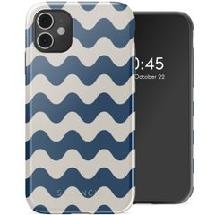 Selencia Vivid Tough Backcover iPhone 11 - Wave Vibes Classic Blue