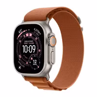 Apple Alpine Loop Band Apple Watch Series 1 - 11 / SE / Ultra (44/45/46/49 mm) - Maat S - Terracotta / Black Titanium