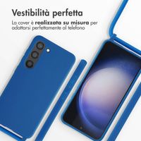 imoshion Siliconen hoesje met koord Samsung Galaxy S23 - Blauw