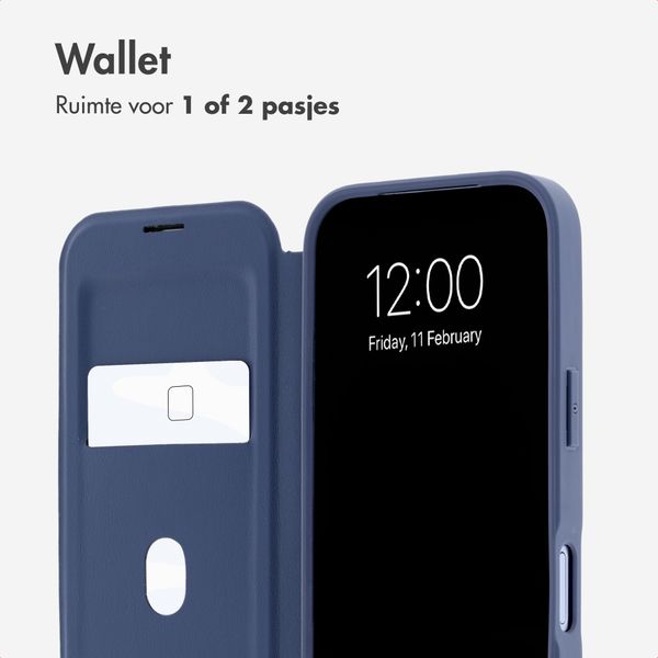 imoshion Transparante Bookcase met MagSafe Apple iPhone 18 Pro Max / 17 Pro Max - Blauw