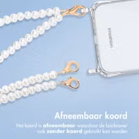 imoshion Backcover met koord + armband iPhone Xr - Parels