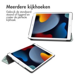 imoshion Design Trifold Bookcase Apple iPad 9 (2021) 10.2 inch / iPad 8 (2020) 10.2 inch / iPad 7 (2019) 10.2 inch - Botanica