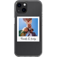 Gepersonaliseerd hoesje met polaroid Apple iPhone 13 - Transparant