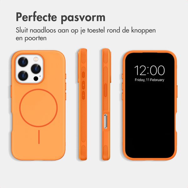 imoshion Color Backcover met Thin MagSafe Ring Apple iPhone 16 Pro - Oranje