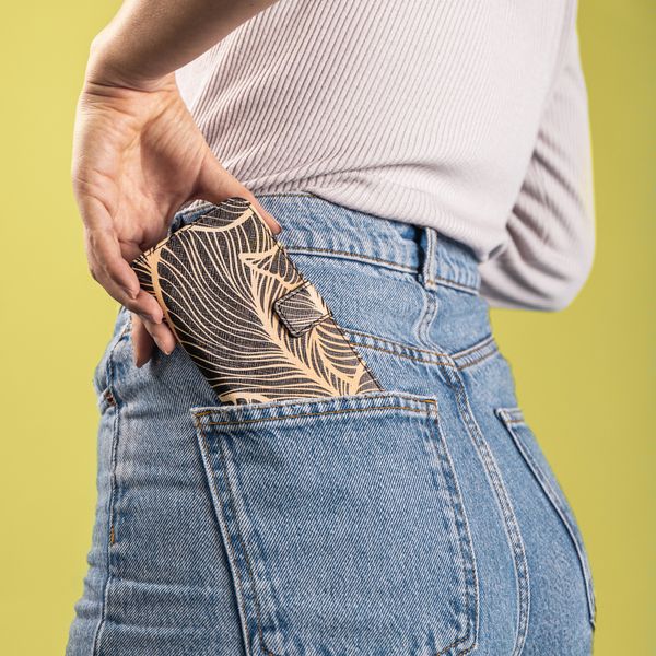 imoshion Design Softcase Bookcase Samsung Galaxy S21 Plus - Golden Leaves