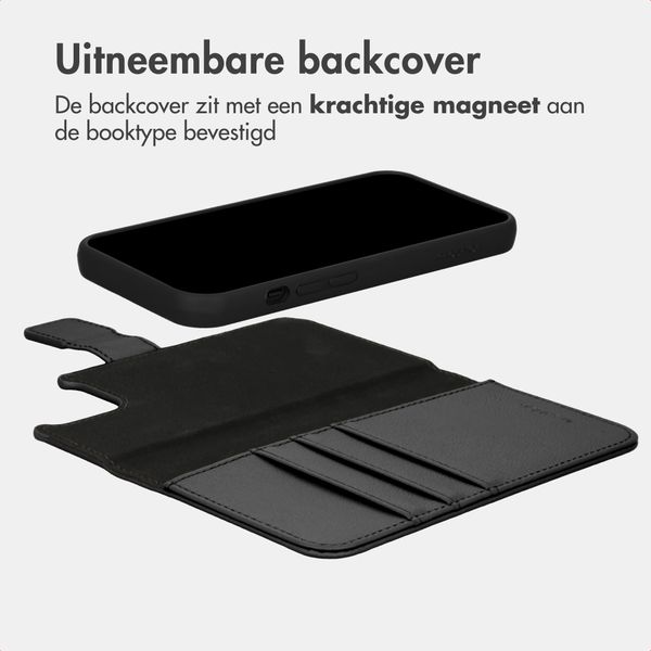imoshion Uitneembare 2-in-1 Luxe Bookcase Apple iPhone 12 (Pro) - Zwart