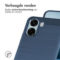 imoshion Brushed Backcover Oppo A6x (4G/5G) - Donkerblauw