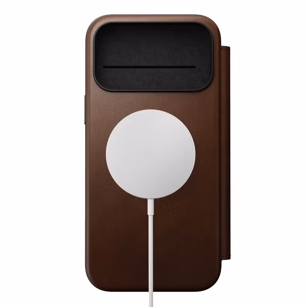 Nomad Modern Leather FolioBookcase Apple iPhone 17 Pro Max - Bruin