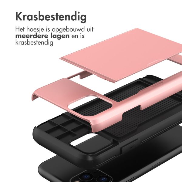 imoshion Backcover met pasjeshouder Apple iPhone 11 Pro - Rosé Goud