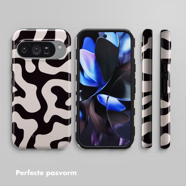 Selencia Vivid Backcover Google Pixel 10 / 10 Pro - Art Wave Black