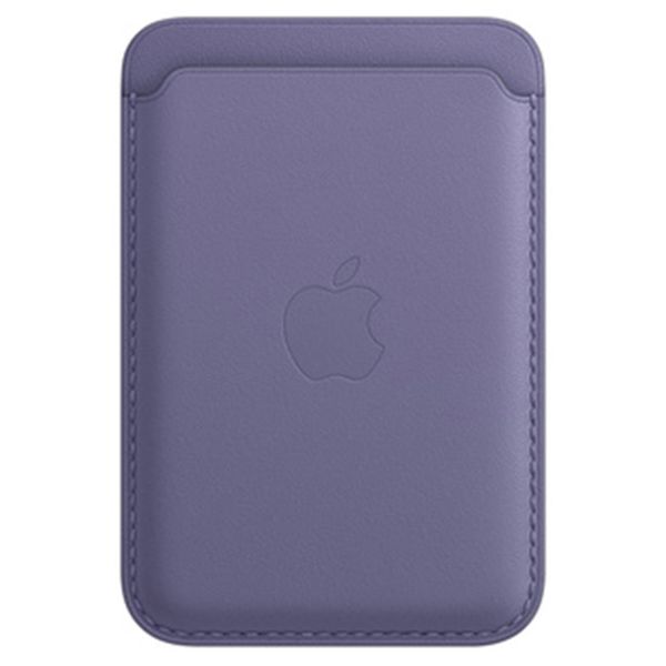 Apple Leather Wallet MagSafe (Apple Wallet 2nd generation) - Met ingebouwde AirTag functie - Wisteria