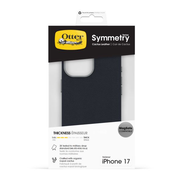 OtterBox Symmetry Cactus leren Backcover met MagSafe Apple iPhone 17 - Riverside Blue