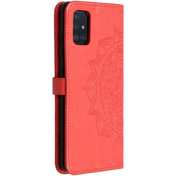 Mandala Bookcase Samsung Galaxy A51 - Rood