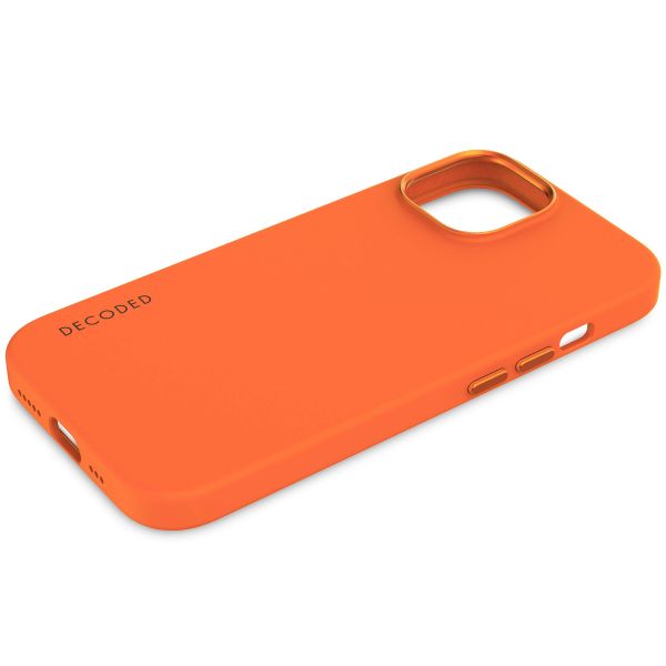 Decoded Silicone Backcover MagSafe iPhone 15 - Oranje