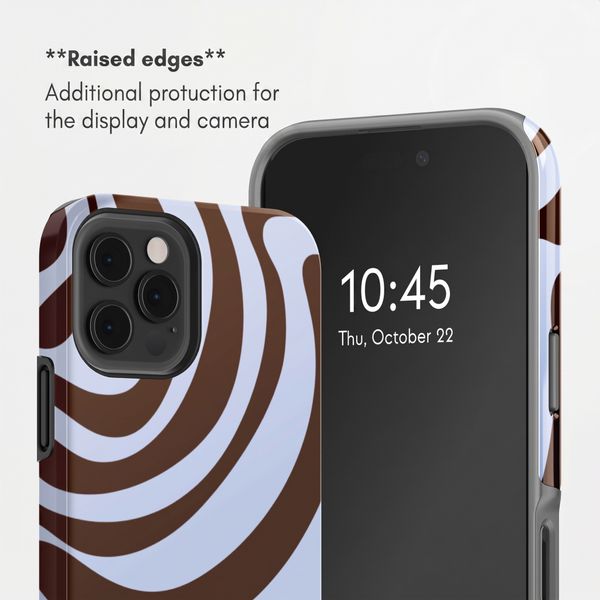 Selencia Vivid Back Cover Apple iPhone 12 (Pro) - Dream Swirl Chocolate