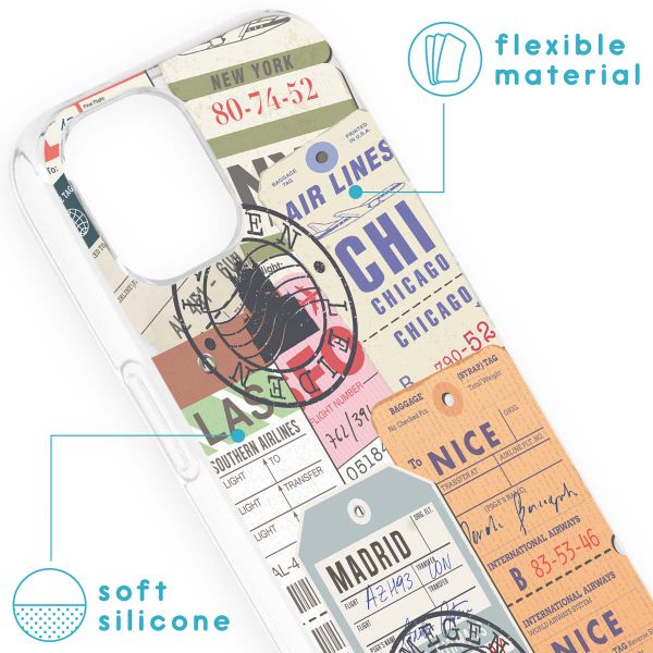 imoshion Design hoesje iPhone 13 - Reizen - Multicolor