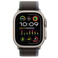 Apple Trail Loop Band Apple Watch Series 1 t/m 10 / SE / Ultra (2) (44/45/46/49 mm) - Maat M/L - Blauw / Zwart