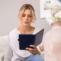 imoshion Vegan Leather Bookcase Tolino Page 2 - Donkerblauw