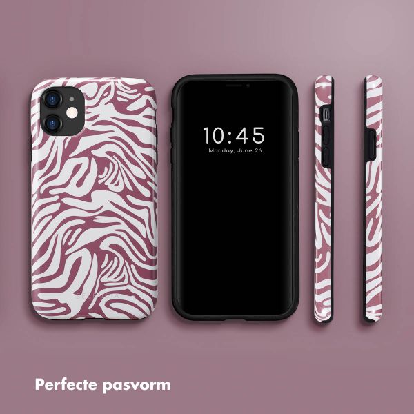 Selencia Vivid Backcover Apple iPhone 11 - Trippy Swirl Dark Rose
