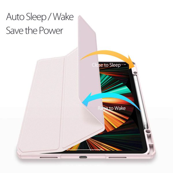 Dux Ducis Toby Bookcase Apple iPad Pro 12.9 (2018/2020/2021/2022) - Roze
