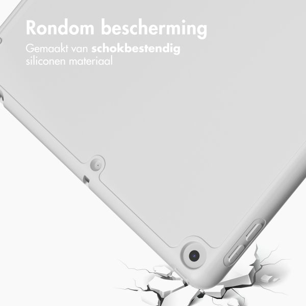 Accezz Smart Silicone Bookcase Apple iPad 6 (2018) 9.7 inch / iPad 5 (2017) 9.7 inch - Grijs