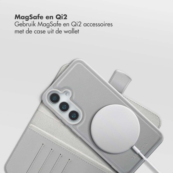 Selencia Olyn Uitneembare Bookcase met MagSafe Samsung Galaxy S24 / S25 - Grijs