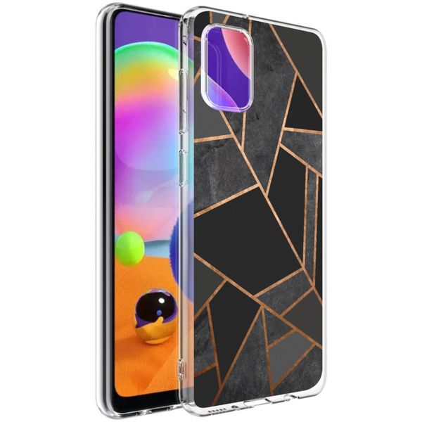 imoshion Design hoesje Samsung Galaxy A31 - Grafisch Koper / Zwart