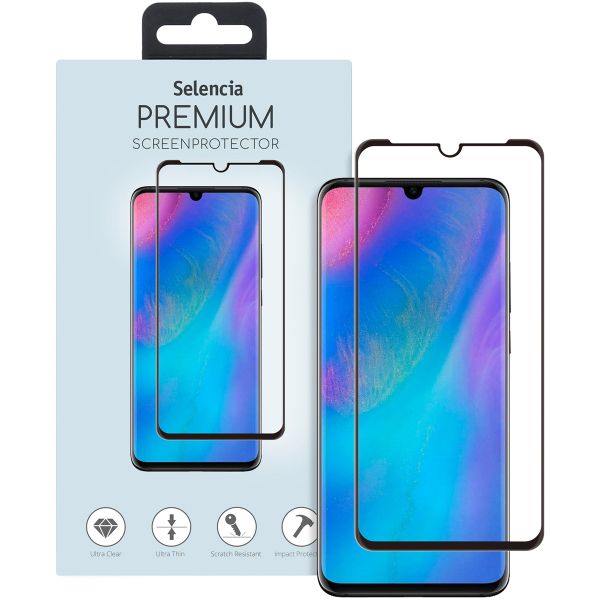 Selencia Gehard Glas Premium Screenprotector Huawei P30 Pro - Zwart