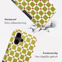Selencia Vivid Backcover met MagSafe Apple iPhone 16 - Check This Olive