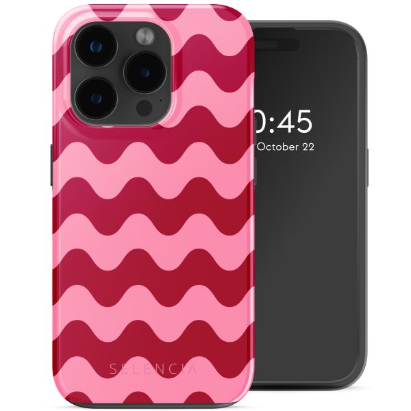 Selencia Vivid Tough Backcover met MagSafe iPhone 15 Pro Max - Wave Vibes Lipstick