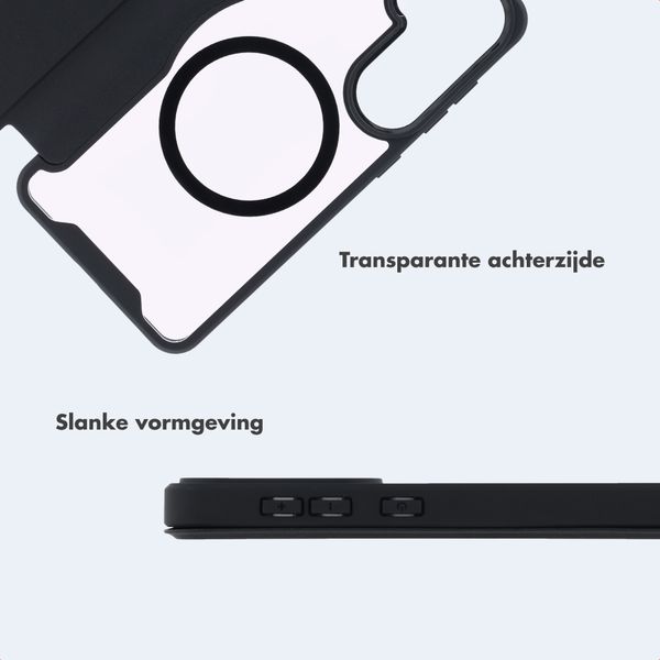 imoshion Transparante Bookcase met MagSafe Samsung Galaxy A57 (5G) - Zwart