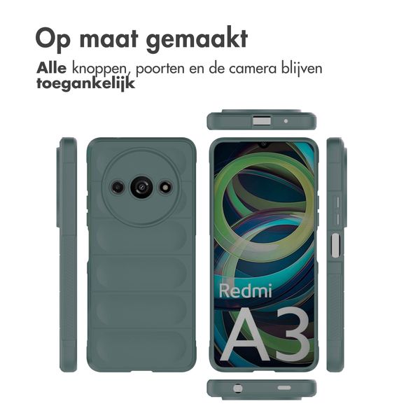 imoshion EasyGrip Backcover Xiaomi Redmi A3 - Donkergroen