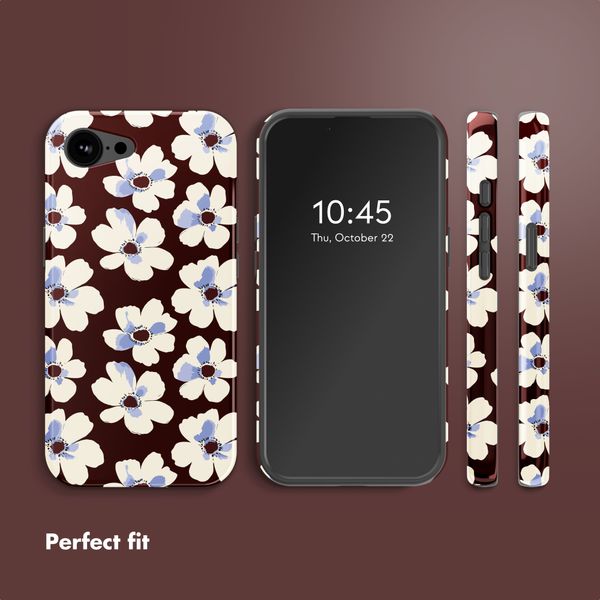 Selencia Vivid Back Cover with MagSafe Apple iPhone 17e / 16e - Choco Flower Pop