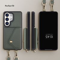 Selencia Sera Phone Case with Cord and Envelope Card Holder Samsung Galaxy S26 Ultra - Sage Green