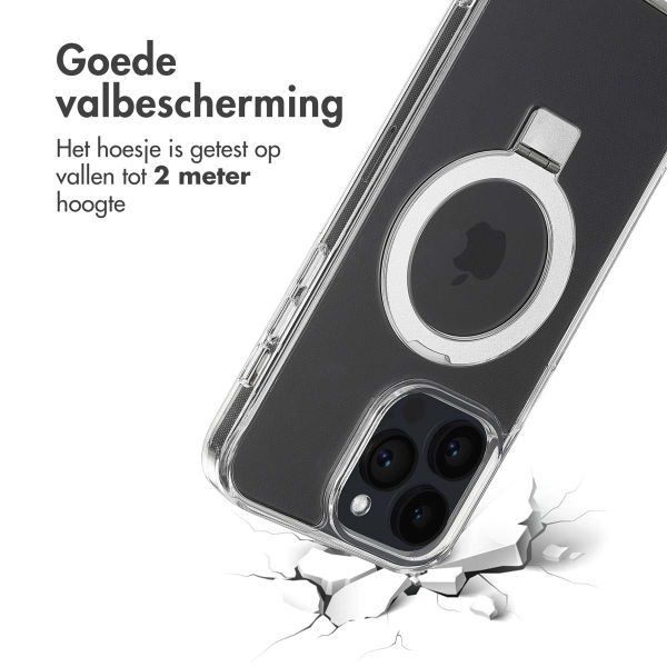 Accezz Ring Stand Backcover met MagSafe Apple iPhone 14 Pro Max - Transparant
